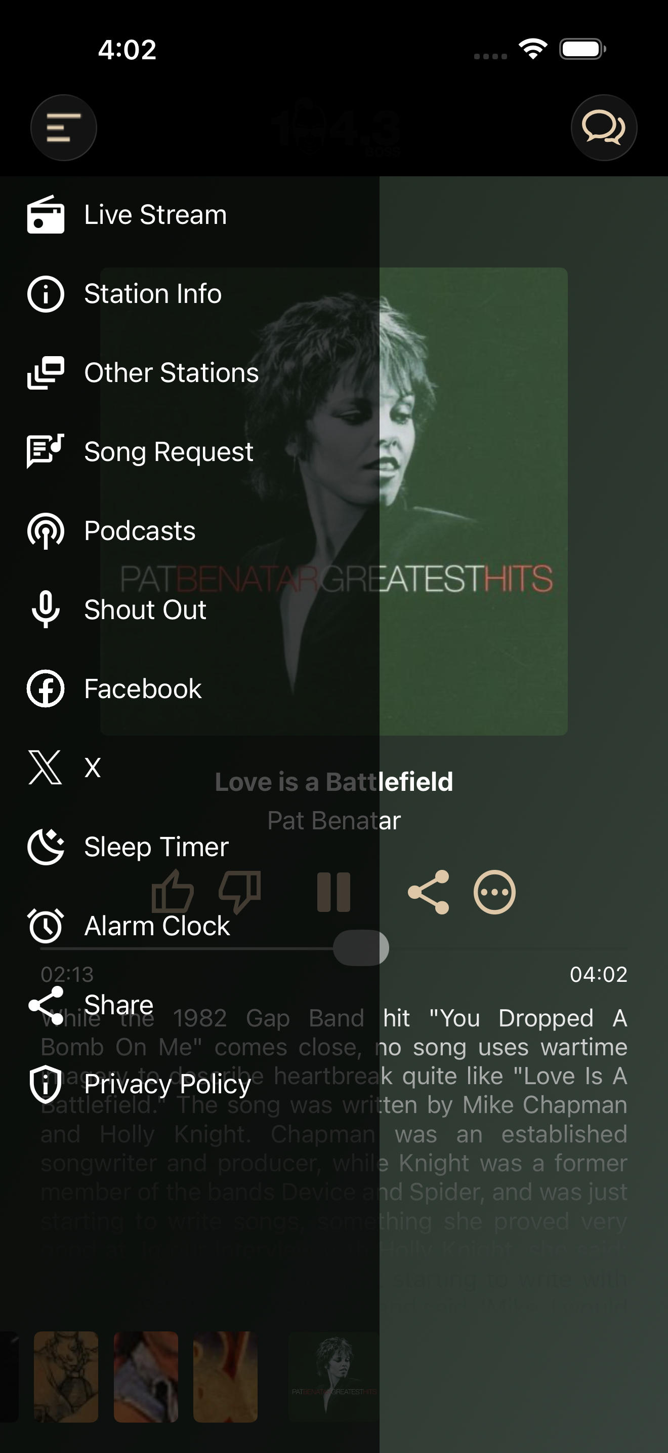 BOSS104 Stream Player screenshot 3