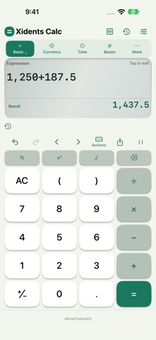 Calculator by Xidents screenshot 1