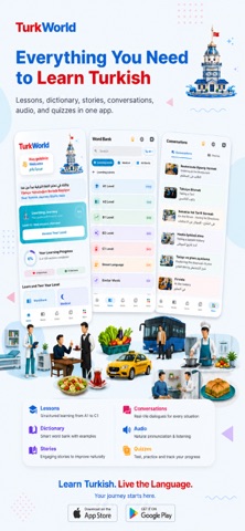 TurkWorld: Learn Turkish Screenshot 1 of 8