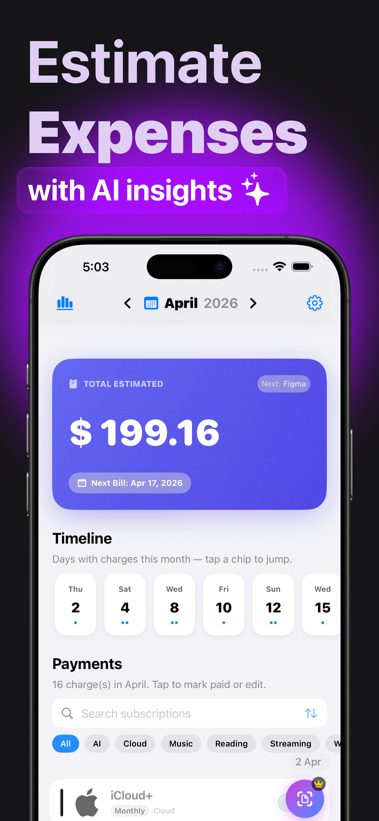 Vault: Subscription Tracker