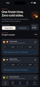 CrispCue Air Fryer Times screenshot