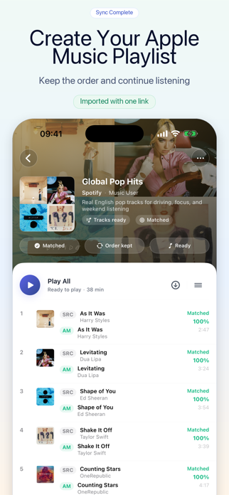 TuneMover: Playlist Transfer Screenshot 3 of 3
