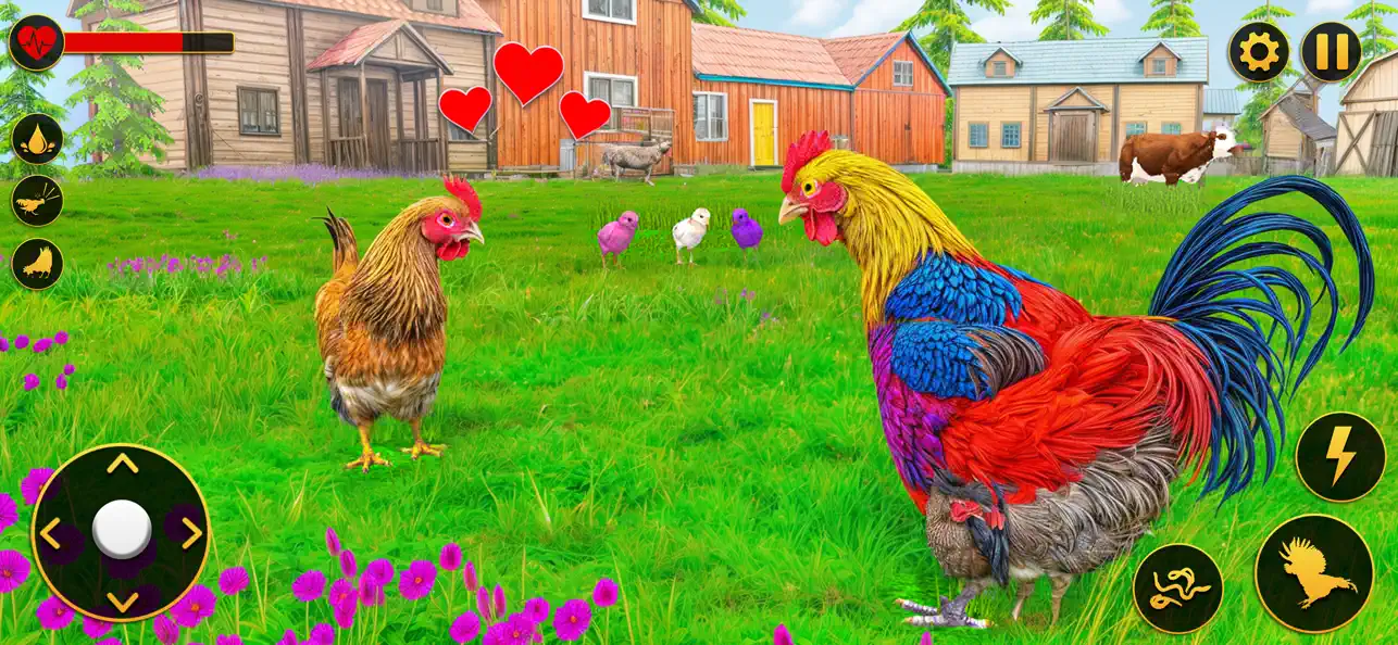 Screenshot #1 pour Hen Simulator Family Survival
