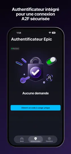 Capture d'écran de Epic Games sur iPhone 4