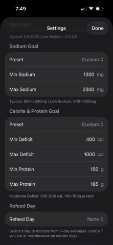 Log Nutrients screenshot
