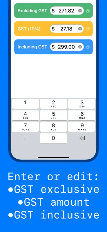 Australia GST - Tax Calculator screenshot 1 of 5