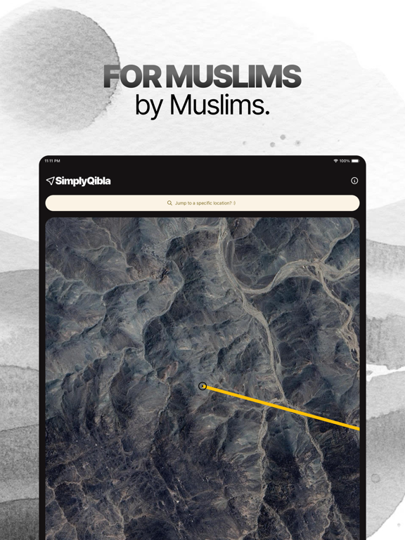 Qibla Finder Map: SimplyQibla iPad screenshot 5 - Reference app