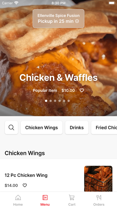 Ellenville Spice Fusion iPhone screenshot 2 - Food & Drink app