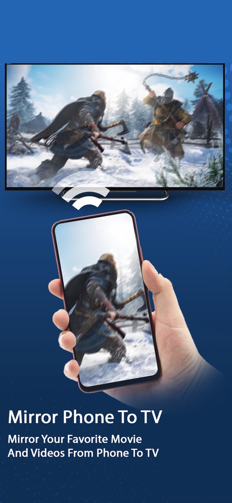 AirScreen Cast - Gli utenti possono apprezzare l'azione di un gioco dinamico o di un film sul grande schermo TV, mentre lo smartphone funge da telecomando riflettendo l'immagine.