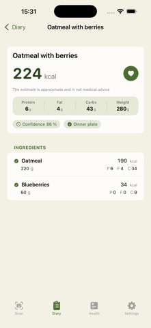FoodScan: Scan & Log screenshot 1