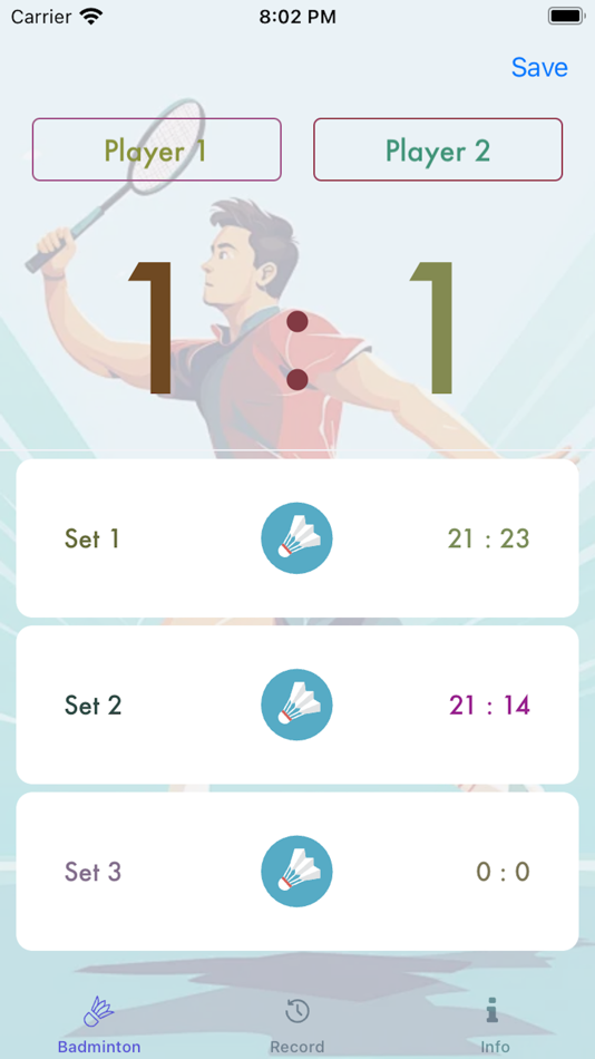 BadmintonToolScorer - 1.0 - (iOS)