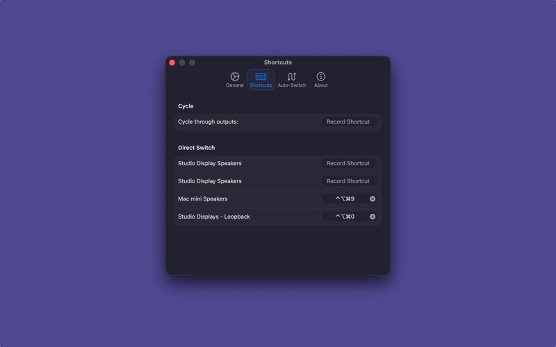 Audio Switchboard screenshot