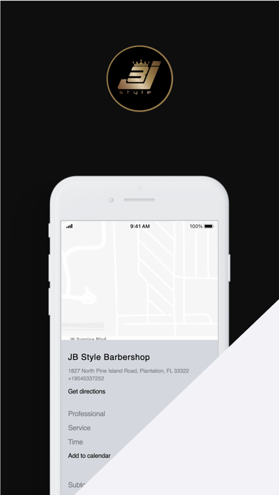 JB Style Barbershop iPhone screenshot 1 - Lifestyle app