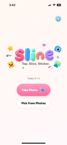 Slice: Tap. Slice. Sticker. Screenshot 1 of 3