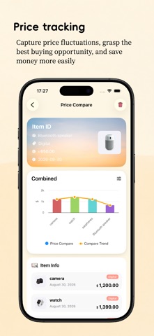 PriceNote – Asset Manager iPhone screenshot