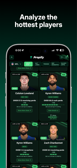 Propify - AI Prop Analysis Screenshot 5 of 7