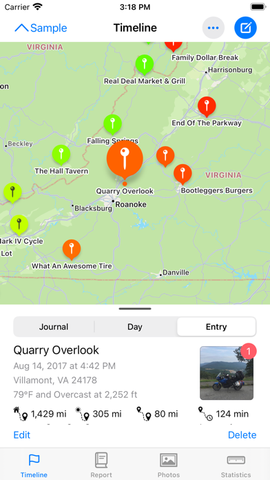 Screenshot #1 pour MotoJournal