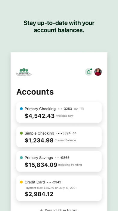 Mid-Minnesota Online Banking Screenshot