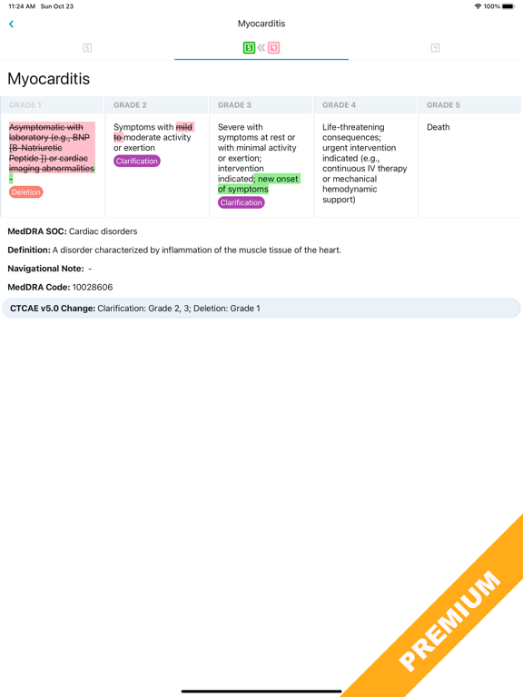 CTCAE 5 Pro iPad screenshot 5 - Medical app