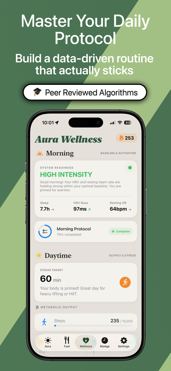 Aura: Biohacking & Longevity screenshot 3