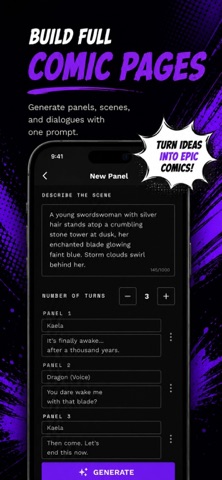 ComicMint - AI Comic Generator iPhone screenshot