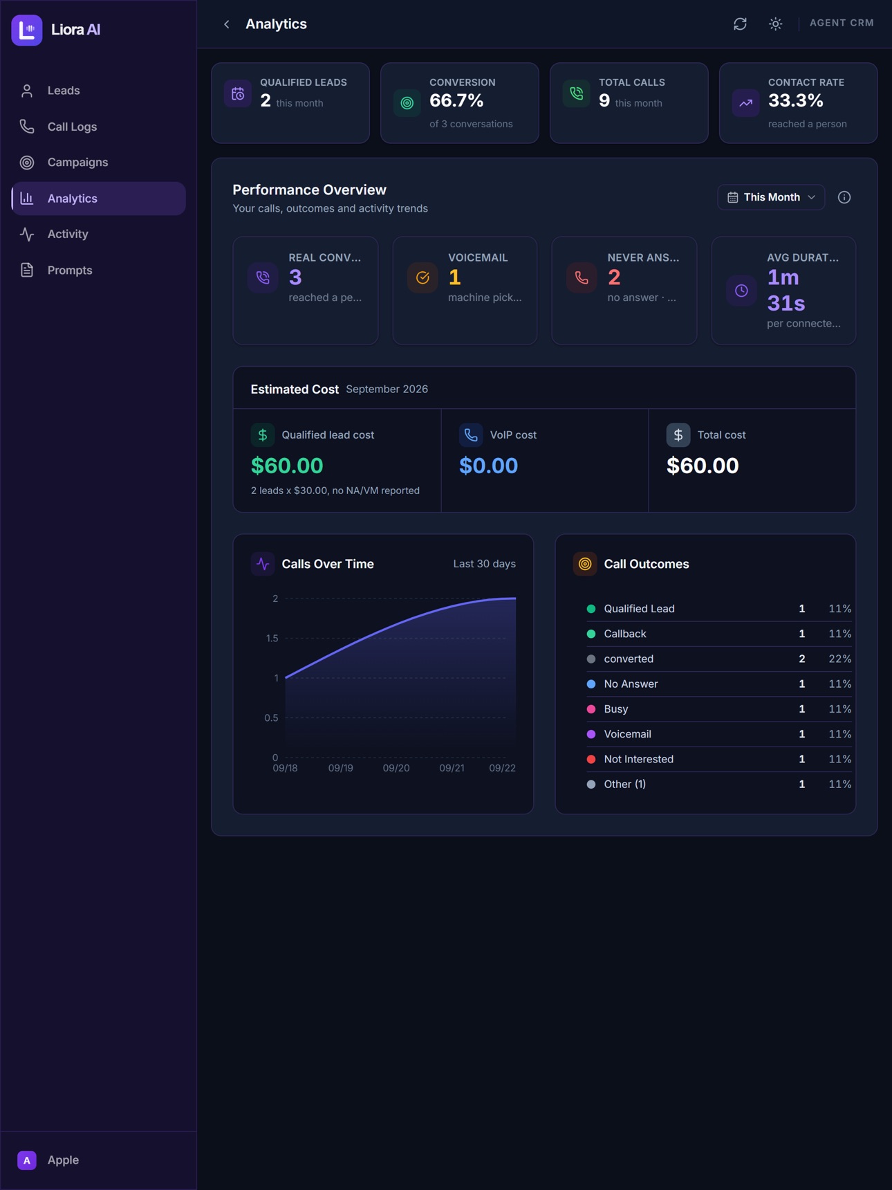 Screenshot 9 of LioraAI: Voice CRM