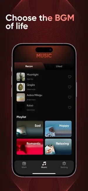 Mumark: Mark life with Music screenshot 1