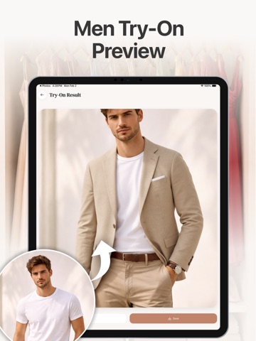 AI Clothes Changer - DressMe iPad screenshot