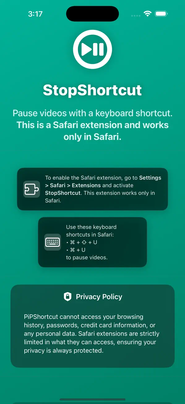 Screenshot #1 pour StopShortcut