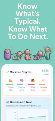 Baby Steps: Milestone Tracker iPhone screenshot