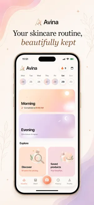 Avina: Skincare Routine screenshot 1