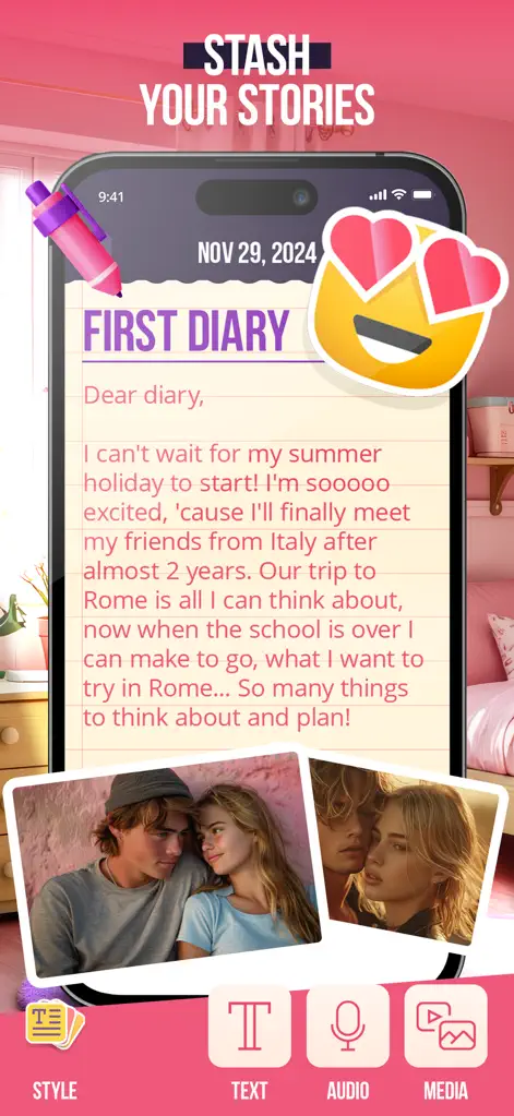 My Super Secret Diary Notes - Productivity App | MWM