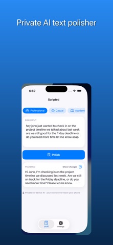 Scripted: Speech-to-Text Screenshot 1 of 5
