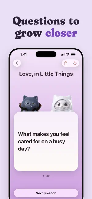 Lovy: Couple Games & Questions screenshot 1