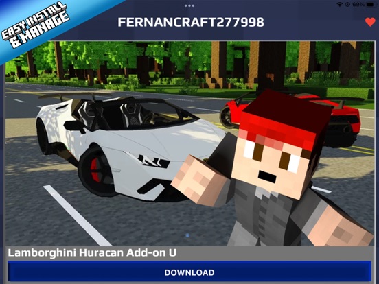 Cars Addon for Minecraft iPad screenshot 6 - Productivity app