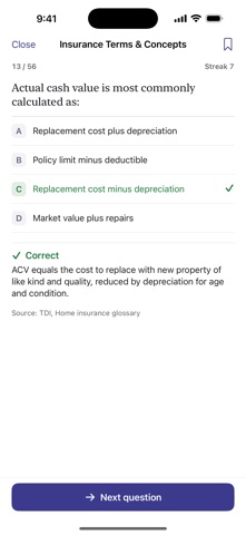 Texas Adjuster Exam Prep 2026 のスクリーンショット