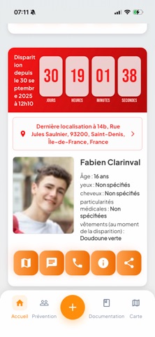 Alerte Disparition Screenshot 2 of 4