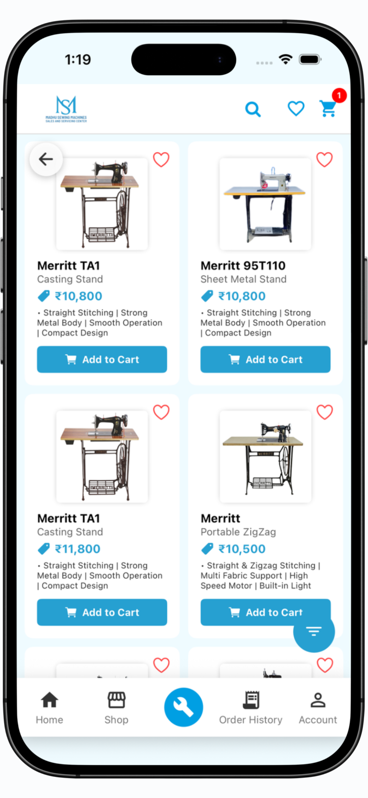 MadhuSewingMachines screenshot 5