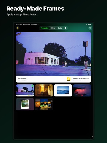 PhotoMark: Photo Frame & EXIF iPad screenshot
