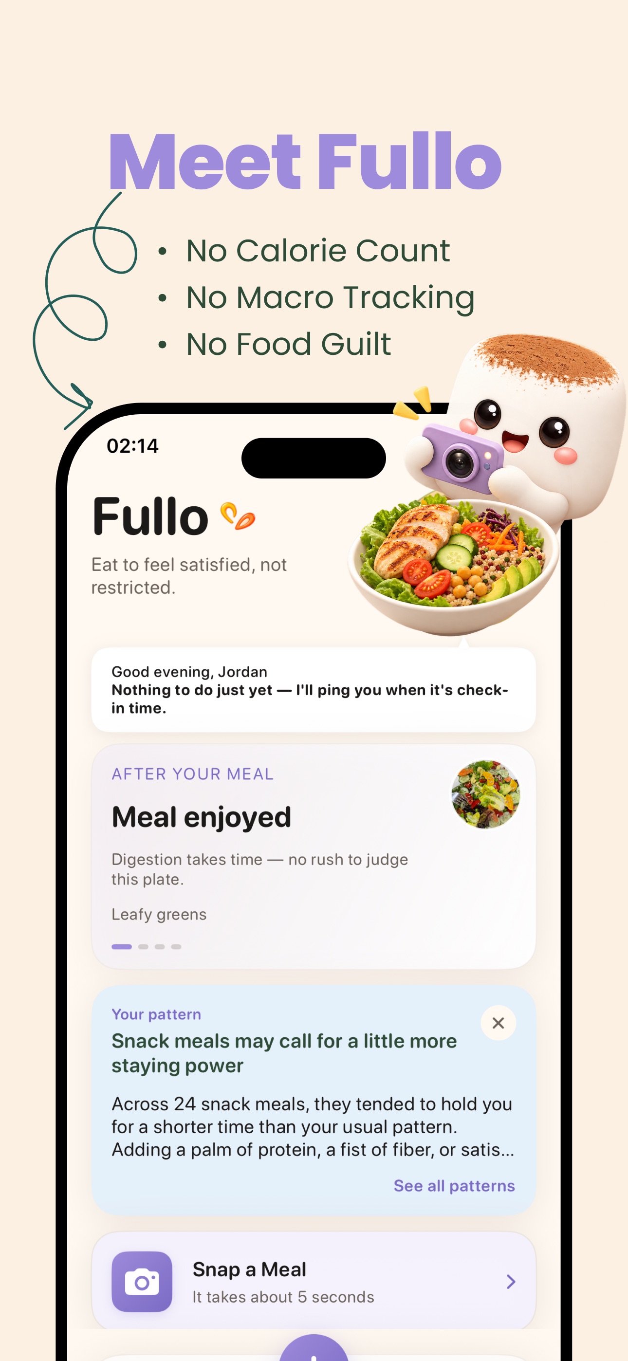 Screenshot 2 of Fullo: Hunger & Food Cravings