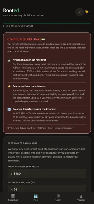 Rooted: Budget & Money Coach screenshot 1