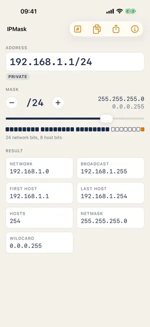 IPMask – Subnet Calculator screenshot 1