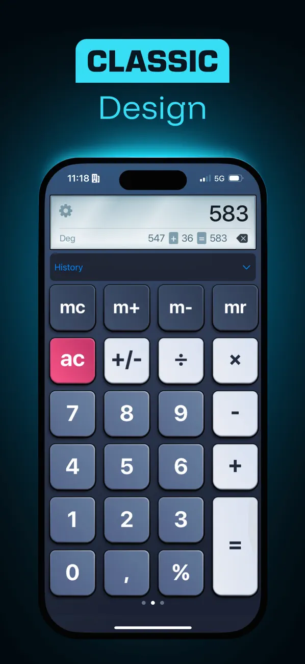 #5. Calculator⁼ (iOS) di: Impala Studios