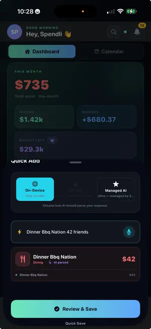 Spendli screenshot 2