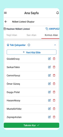 NöbetPulse iPhone screenshot