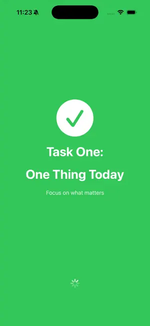 Task One: One Thing Today screenshot 1