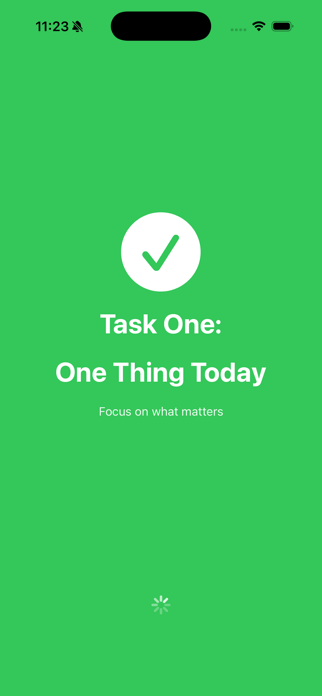 Task One: One Thing Today Screenshot 1 of 4