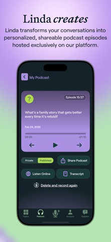 Linda - Record Your Story screenshot
