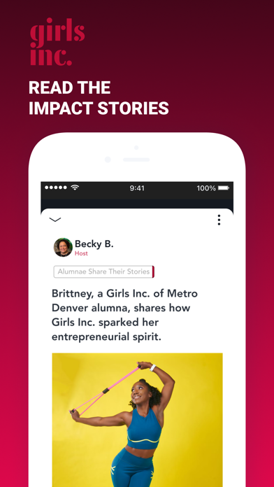 Girls Inc Alumnae Association iPhone screenshot 1 - Social Networking app