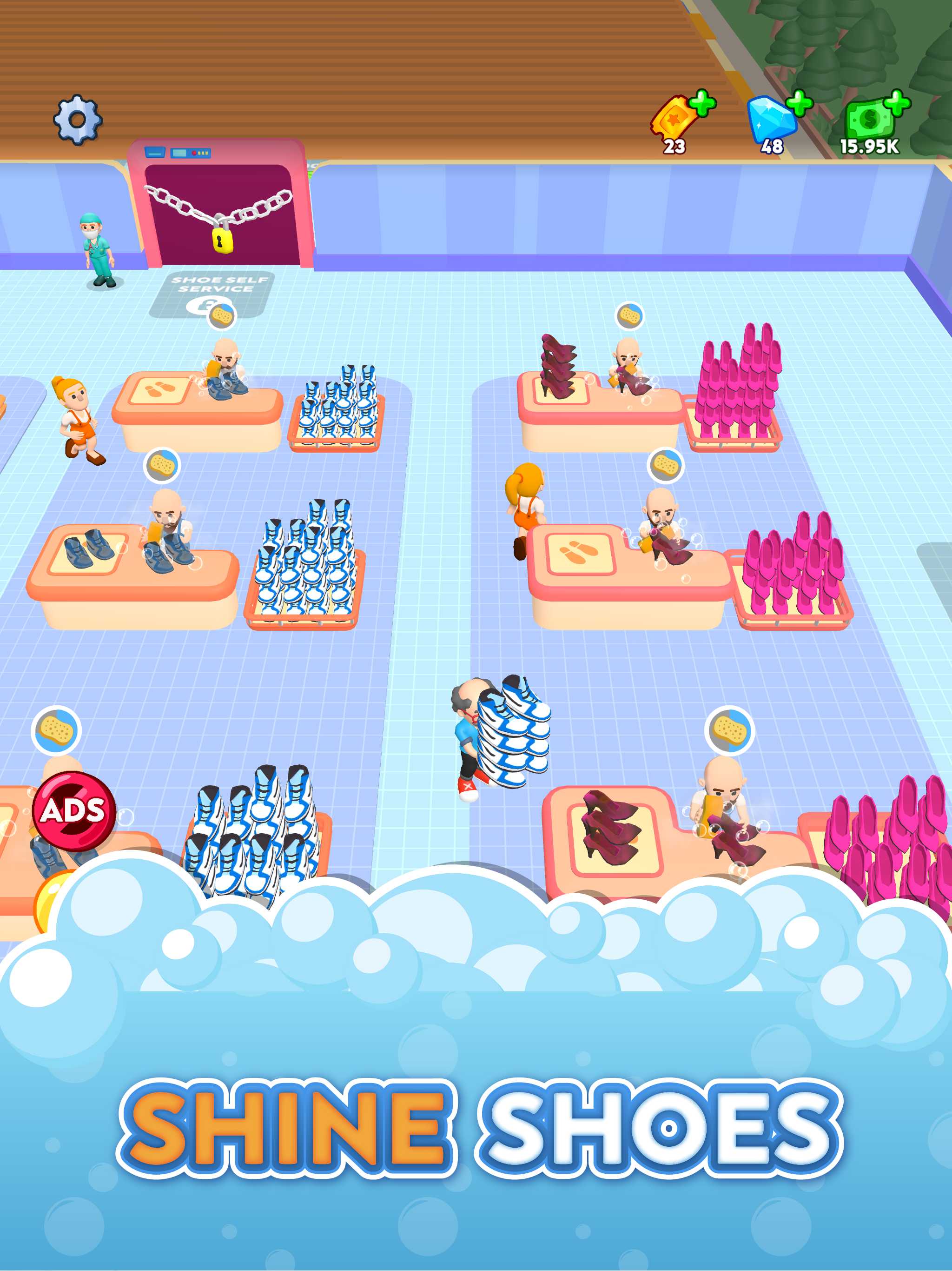 Laundry Rush - Idle Game